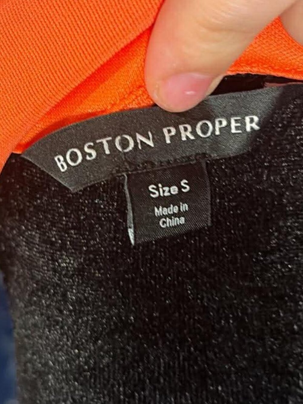 Boston Proper Collared Faux Wrap Midi Dress - Picture 5 of 5